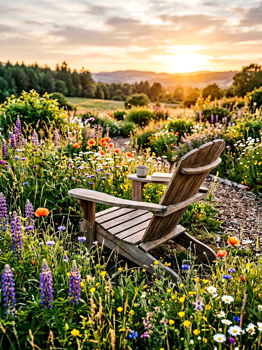 Garden Lounge Adirondack Chair - 25 Pallet Adirondack Chair Ideas