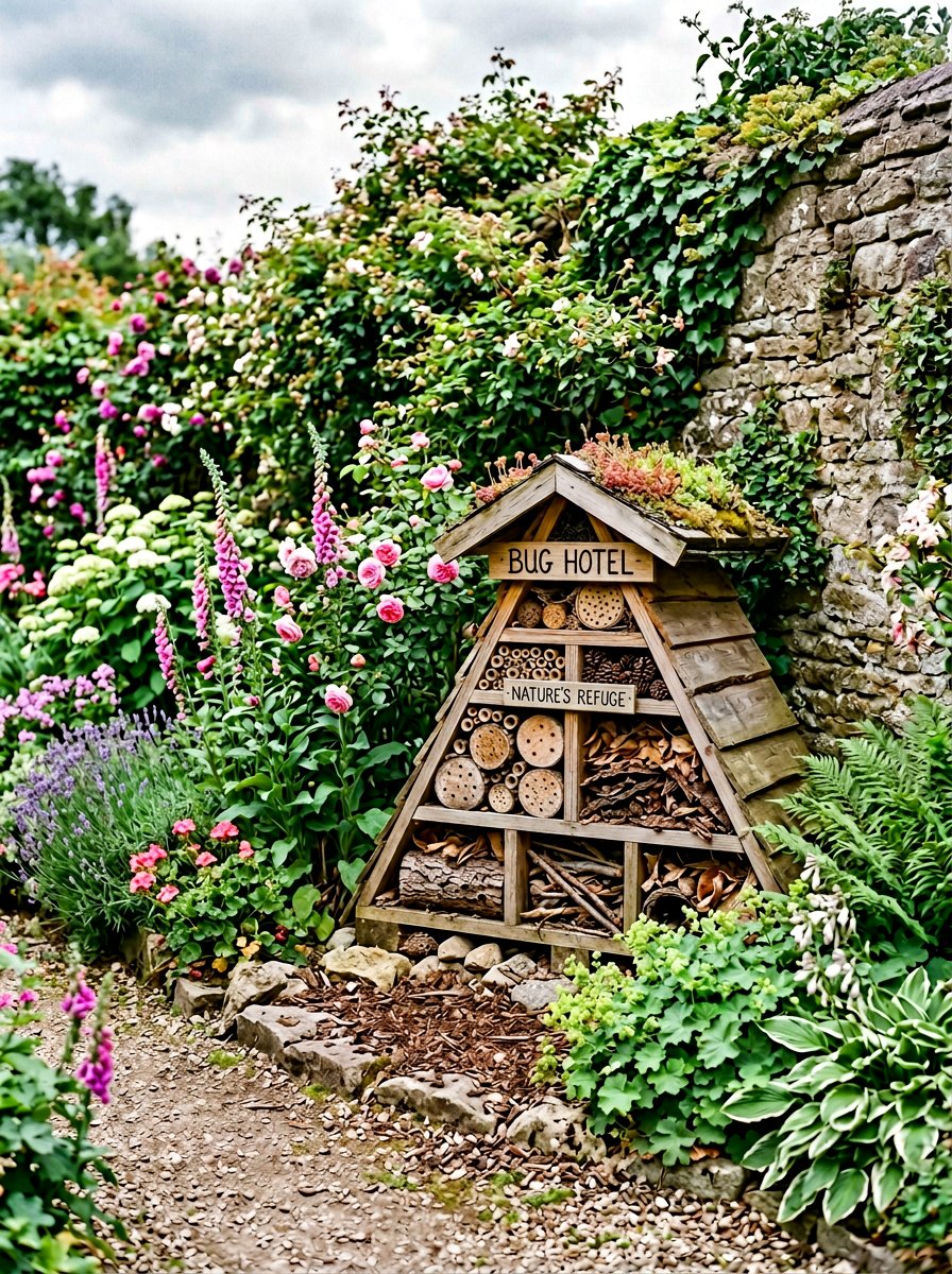 Garden corner bug hotel - 25 Pallet Insect Hotel Ideas