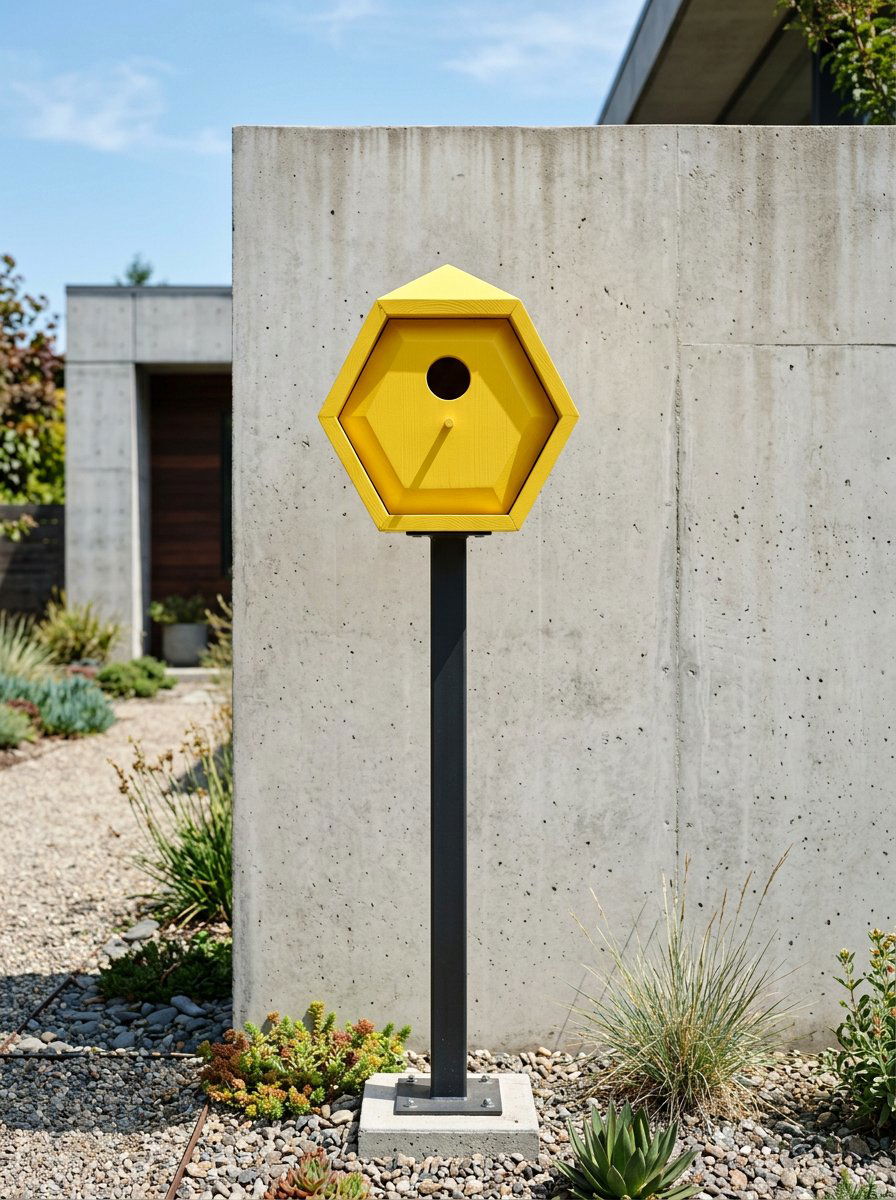 Geometric birdhouse - 25 unique birdhouse designs