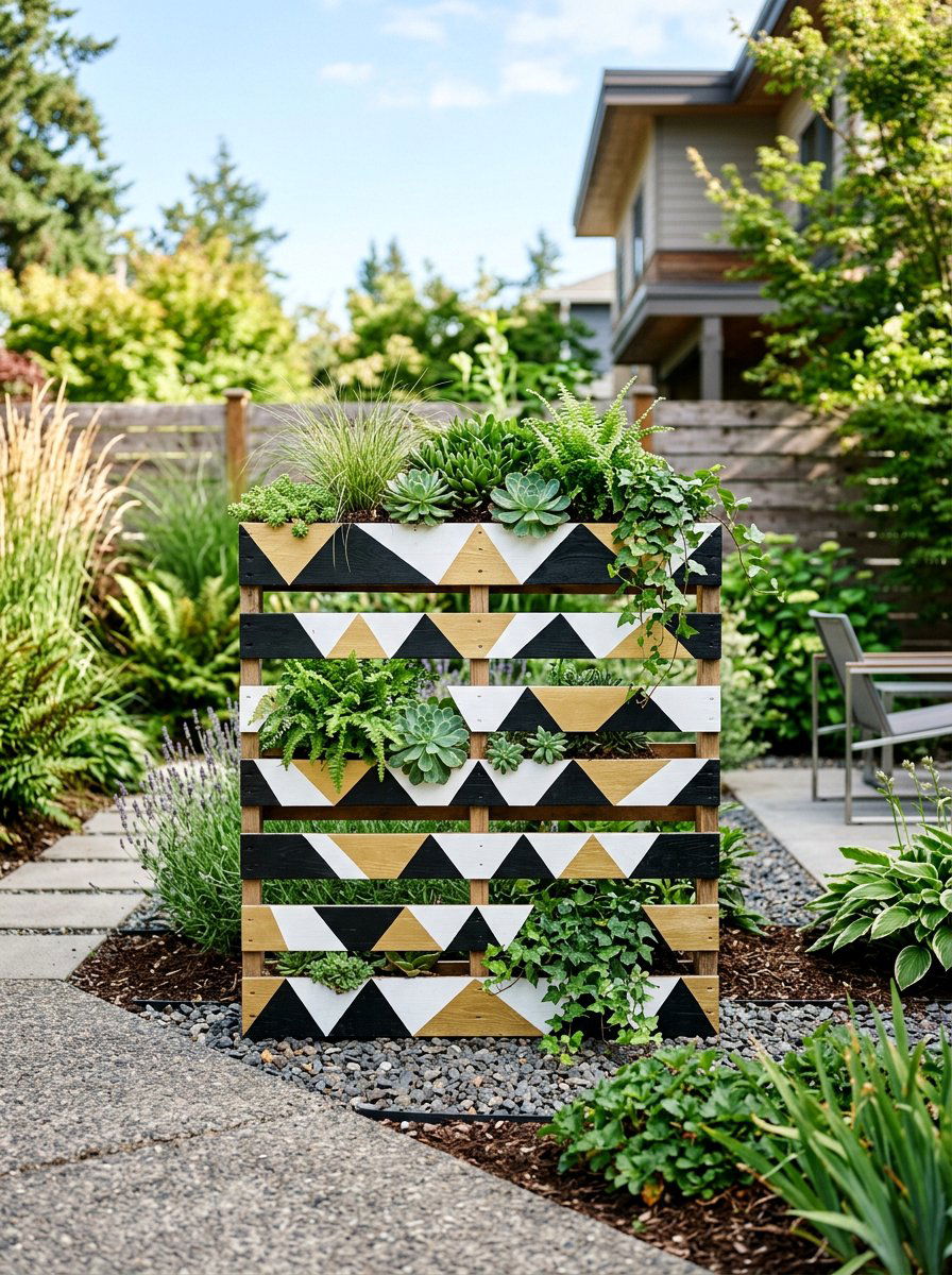 25 Pallet Hanging Planter Ideas to Brighten Your Porch