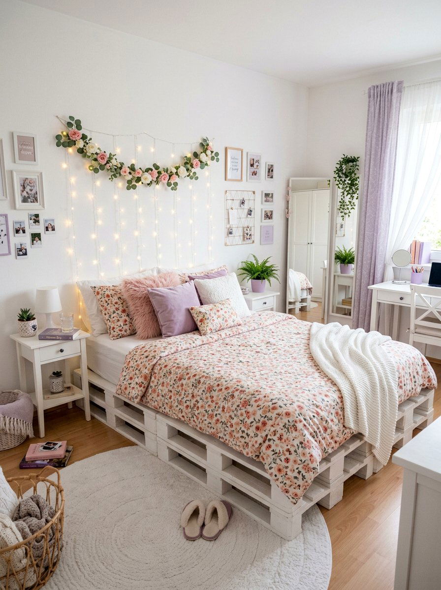 Girl Teen Pallet Bed - 25 Pallet bed ideas for teenagers