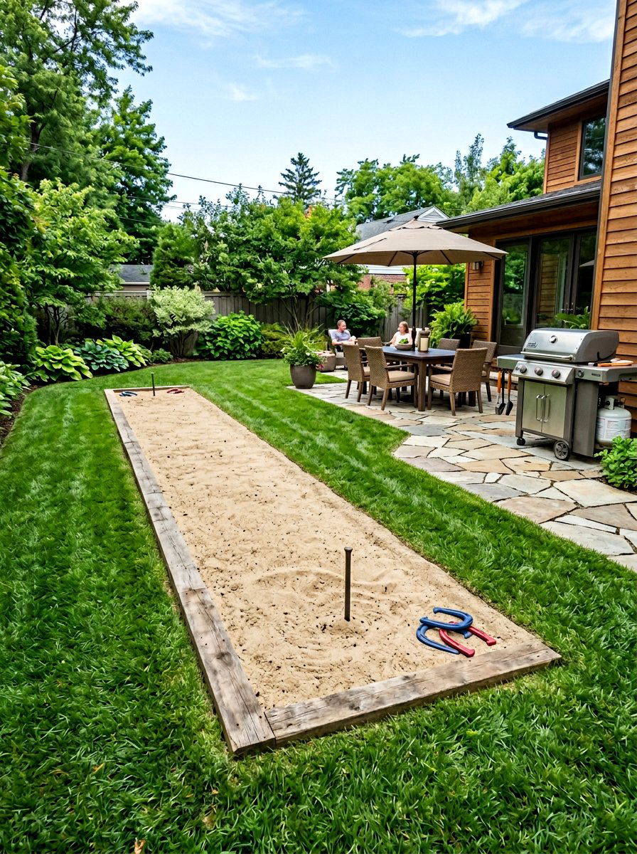 Ground Level Horseshoe Pit - 25 Pallet Horseshoe Pit Frame Ideas