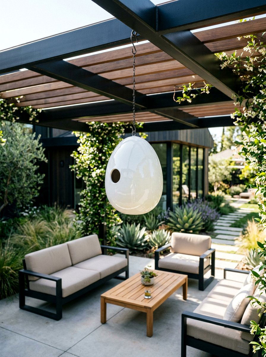 Hanging Ceramic Birdhouse - 25 unique birdhouse ideas