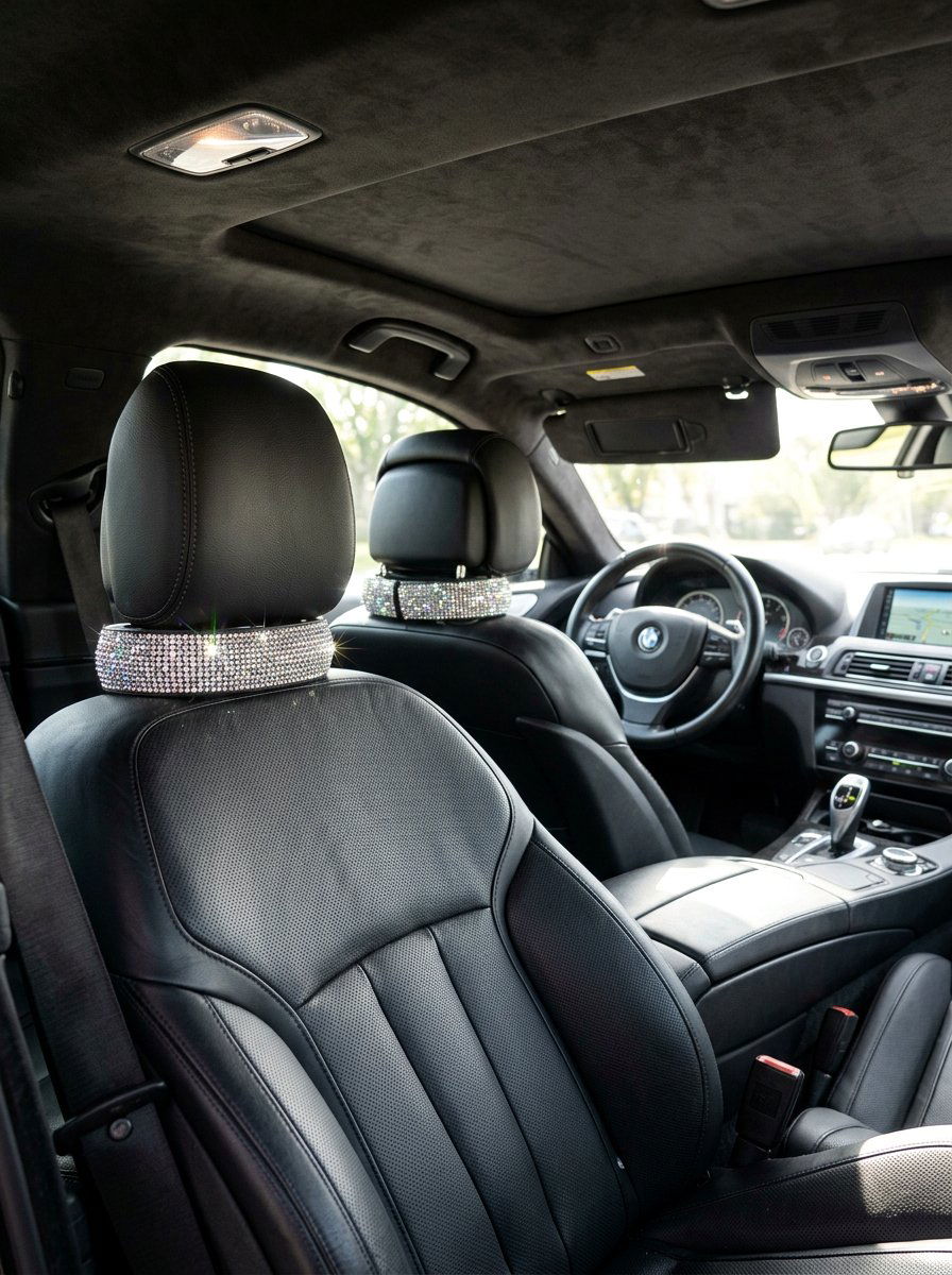 Headrest Collars - 25 cute ways to decorate your car