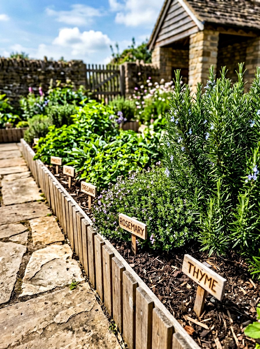 Herb Garden Border - 25 Pallet Garden Edging Ideas