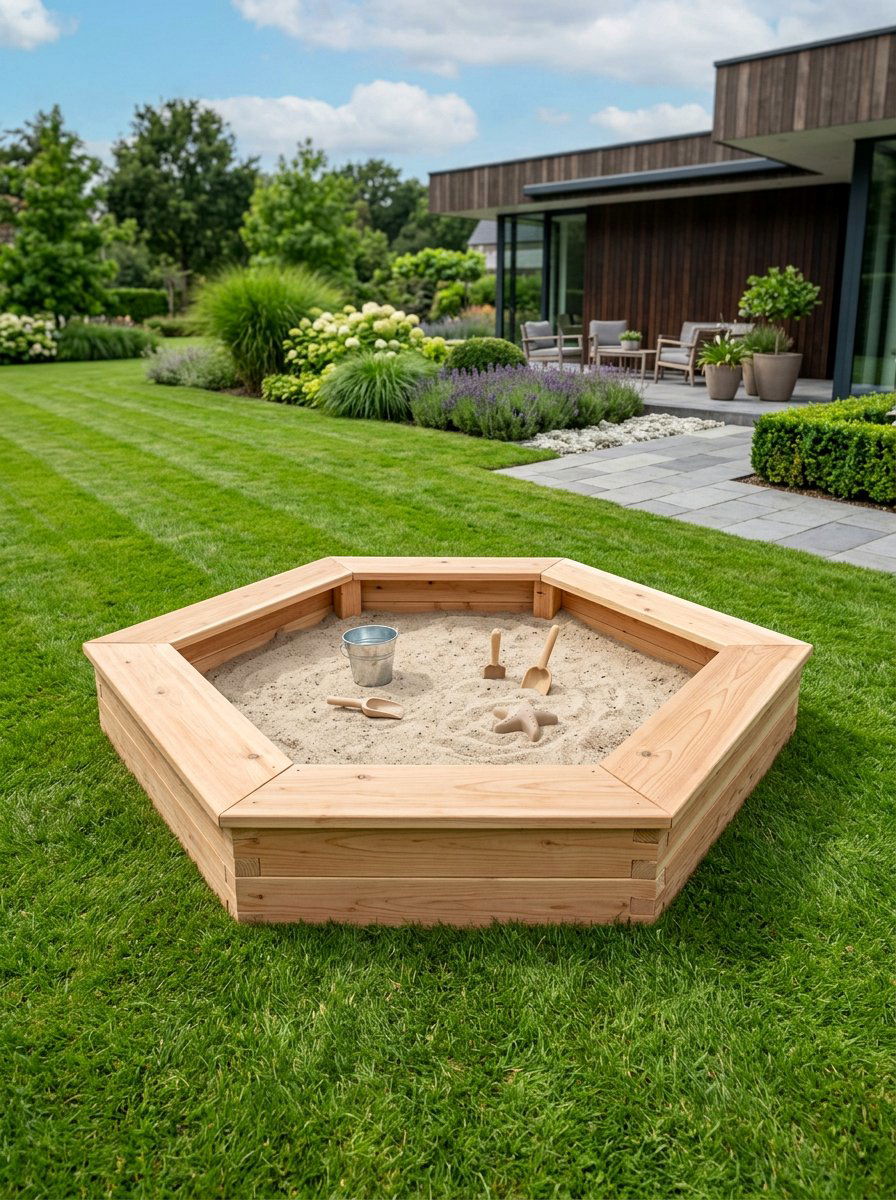 Hexagon Pallet Sandbox - 25 Pallet Sandbox for Kids Ideas