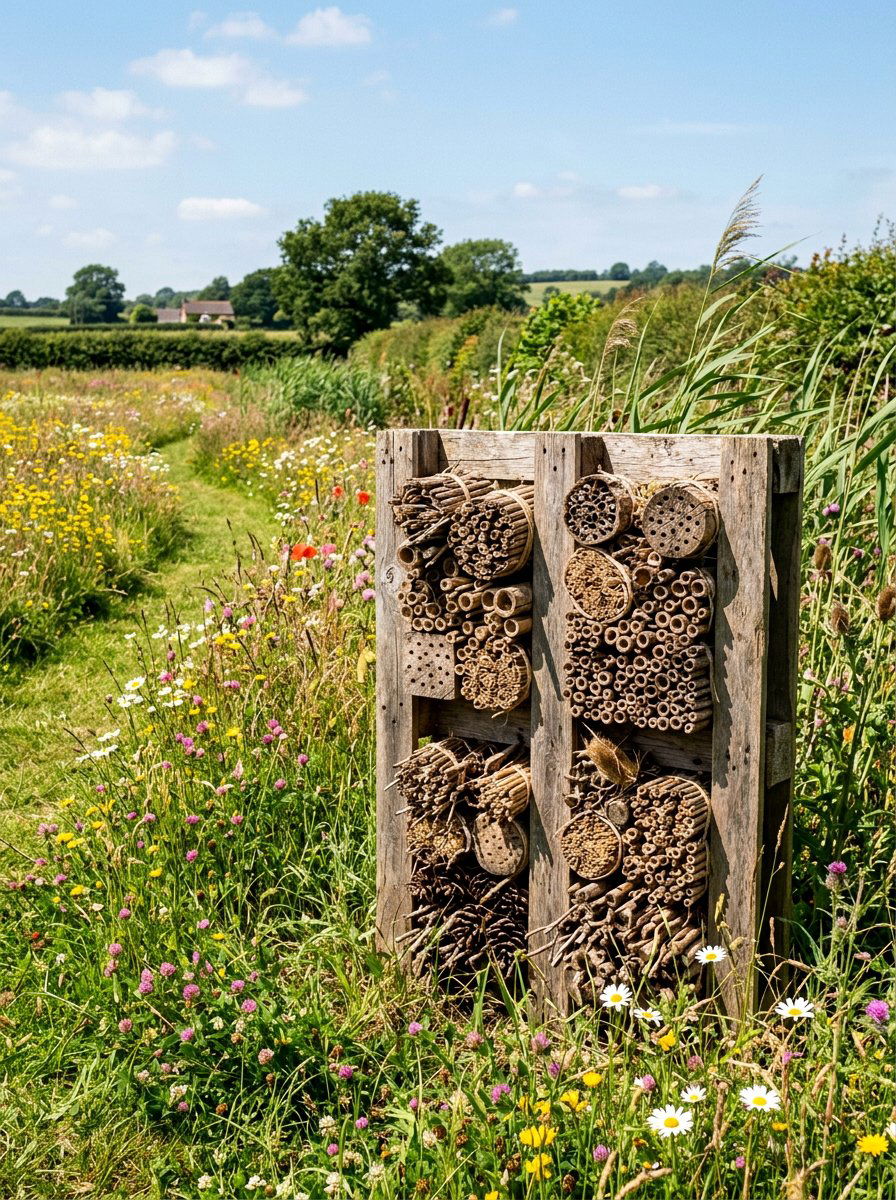 Hollow stem bug hotel - 25 Pallet Insect Hotel Ideas