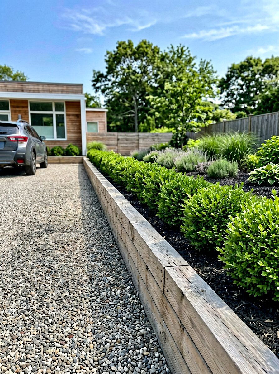 Horizontal Pallet Plank - 25 Pallet Garden Edging Ideas