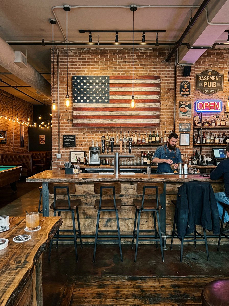 Horizontal Pallet Slat Flag - 25 Pallet Flag Holder Ideas