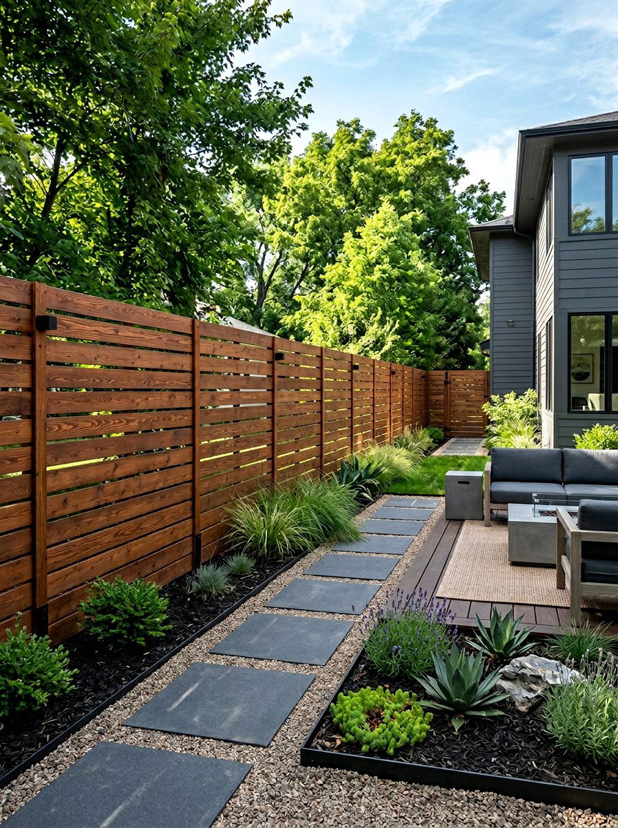 Horizontal Pallet Wood Fence - 25 Pallet Fence for Backyard Ideas