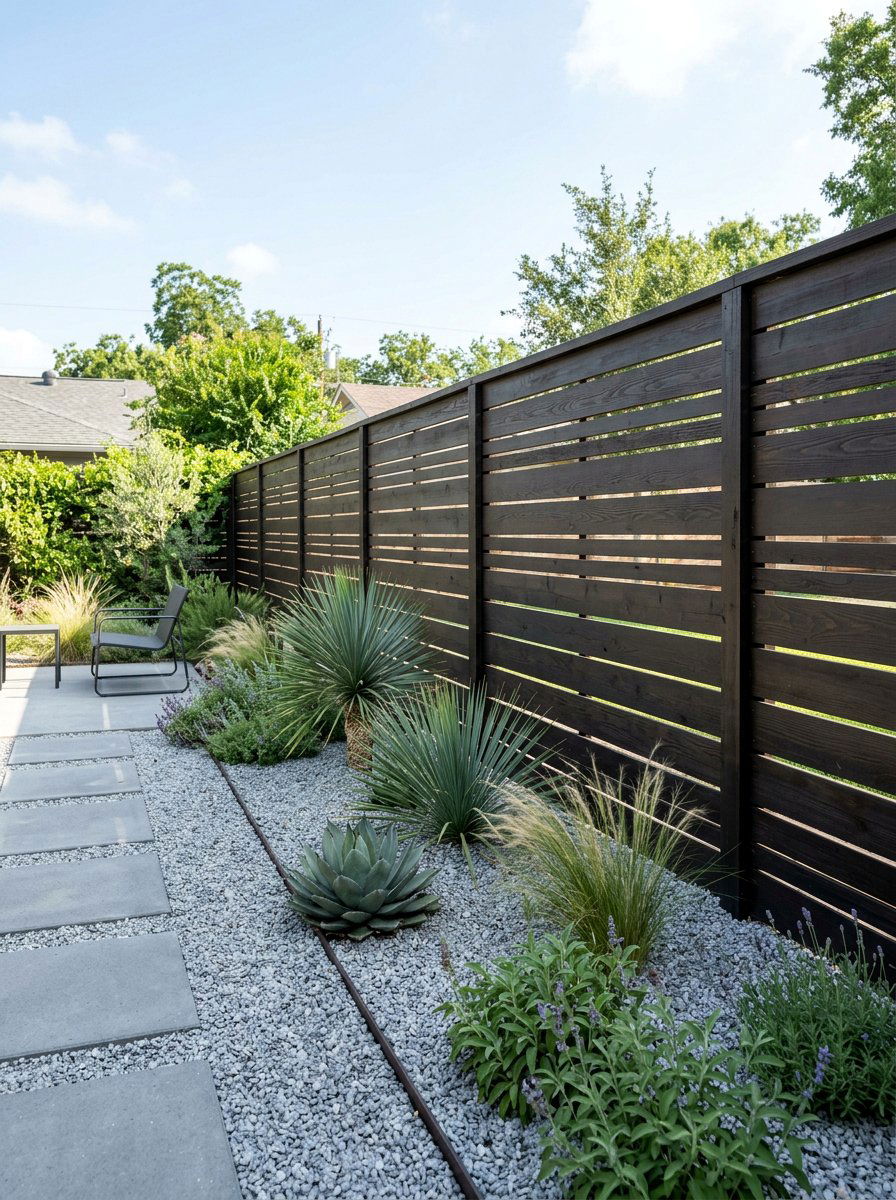 Horizontal Slat Privacy Fence - 25 Pallet Privacy Screen Ideas