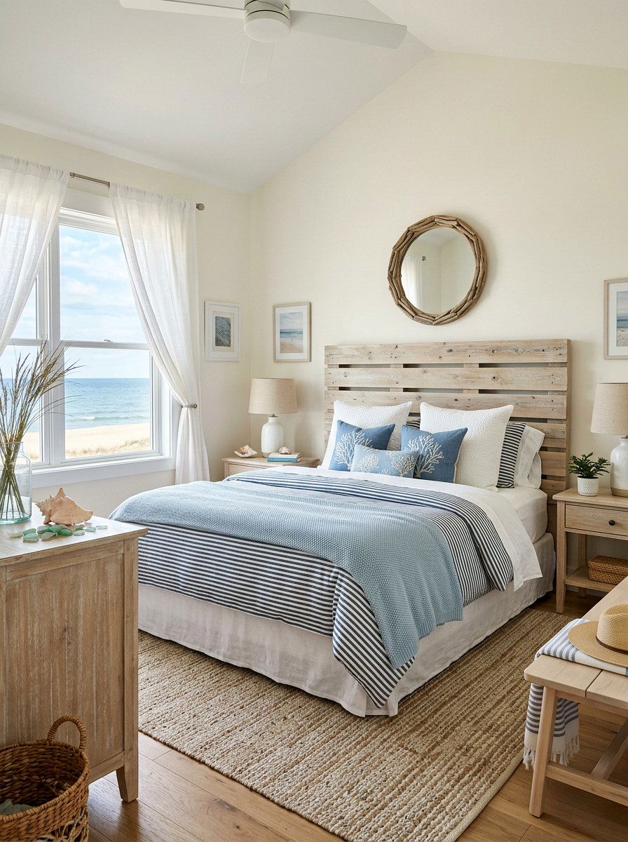 Horizontal pallet headboard - 25 Pallet headboard ideas