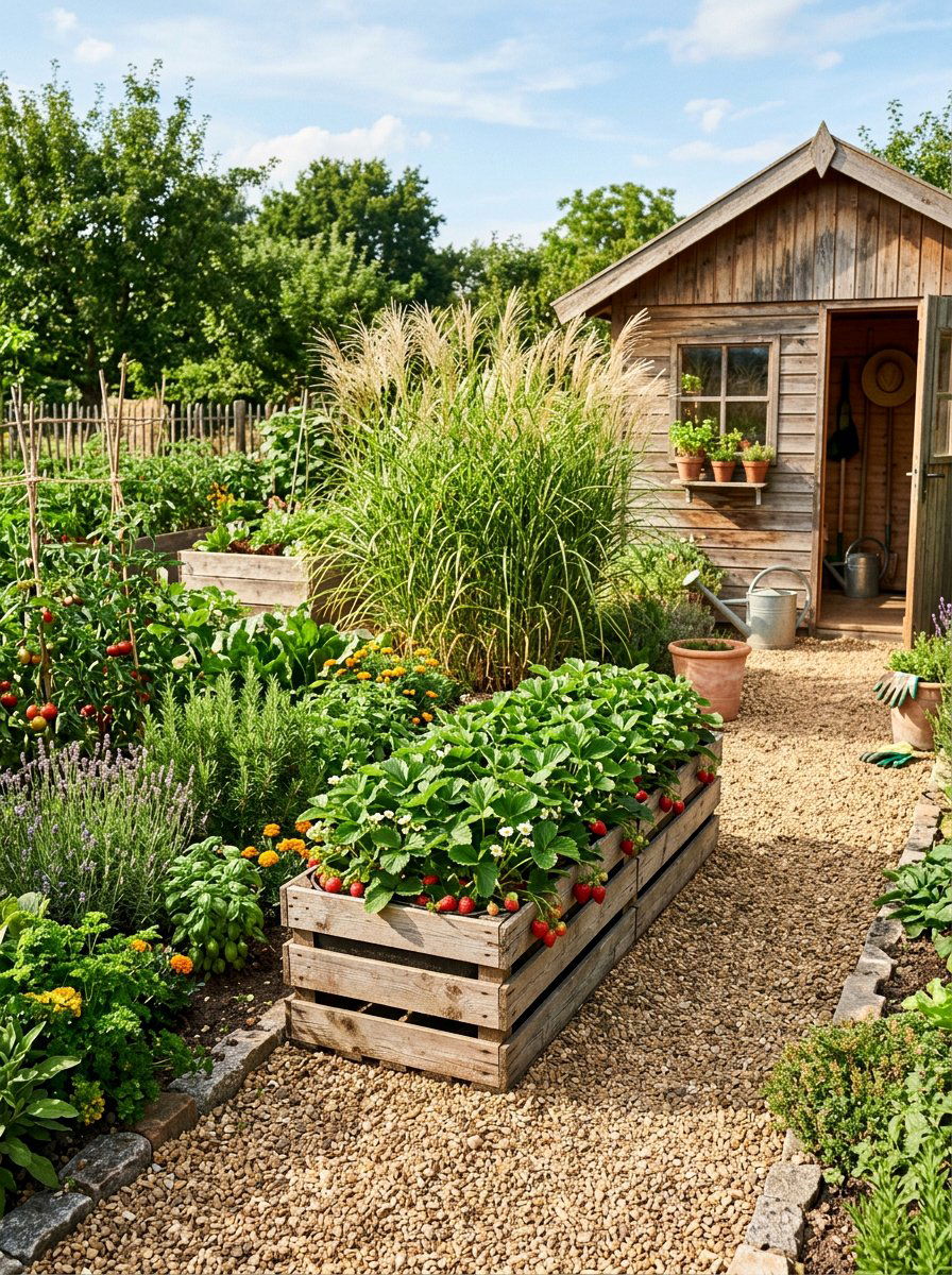Horizontal pallet planter - 25 Pallet Strawberry Planter Ideas