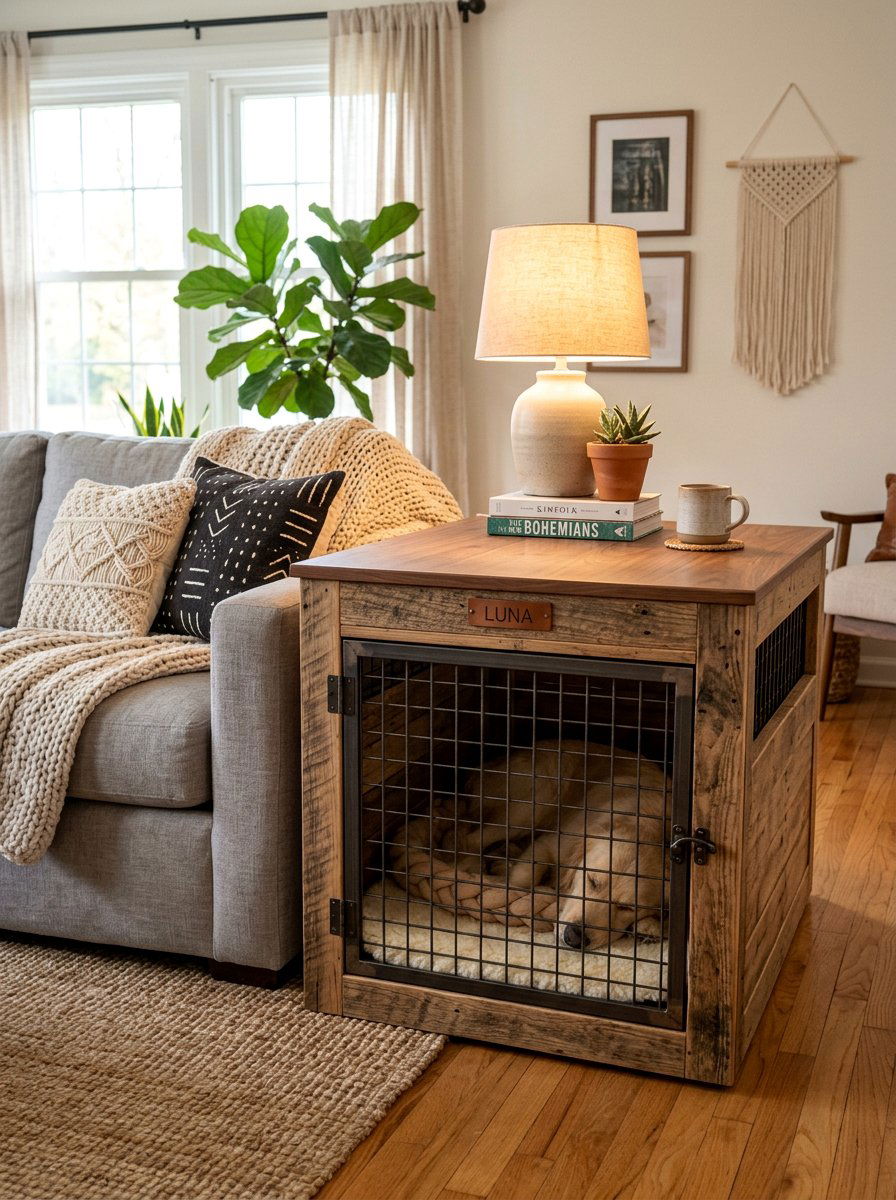 Indoor Pallet Kennel - 25 pallet dog house ideas