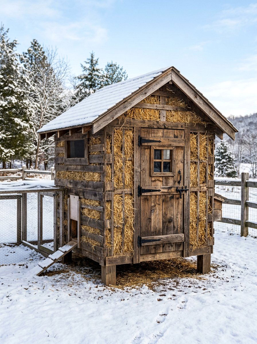Insulated Pallet Chicken Coop - 25 Pallet Chicken Coop Ideas
