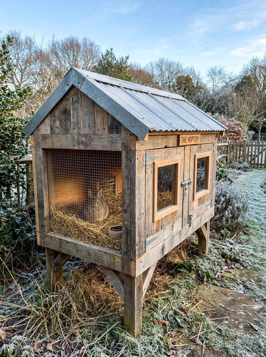 Insulated rabbit hutch - 25 Pallet Rabbit Hutch Ideas