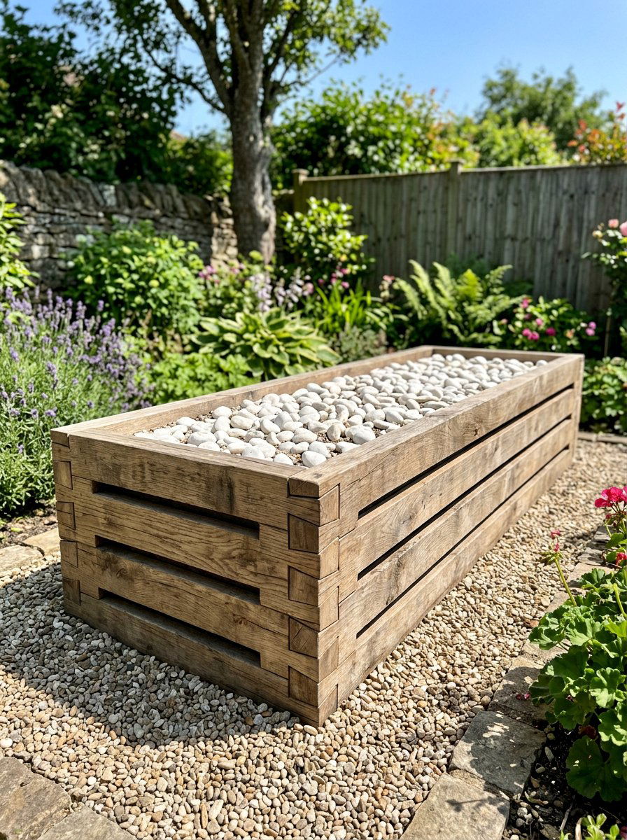 Interlocking Pallet Slat - 25 Pallet Garden Edging Ideas