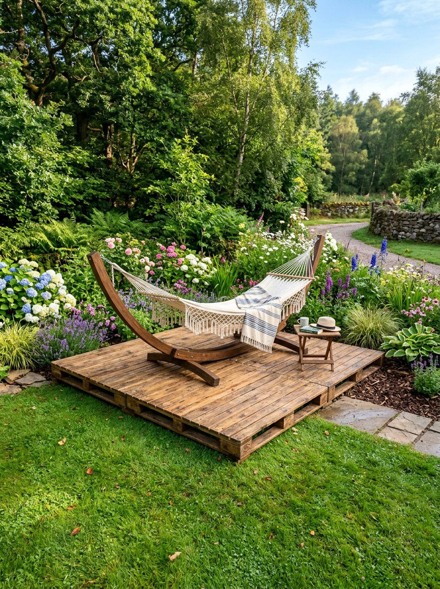 Island Style Pallet Deck - 25 Pallet Deck for Backyard Ideas