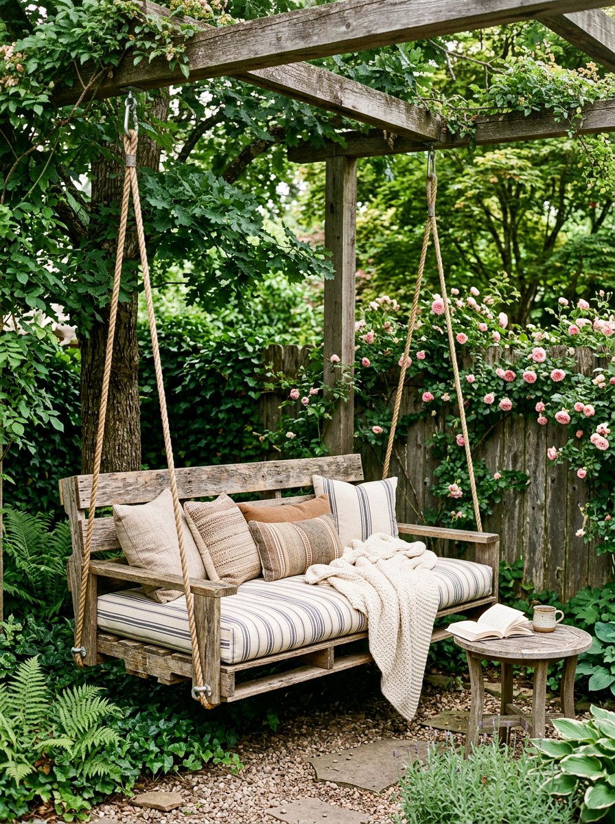 Item1 - 25 Pallet swing bed ideas