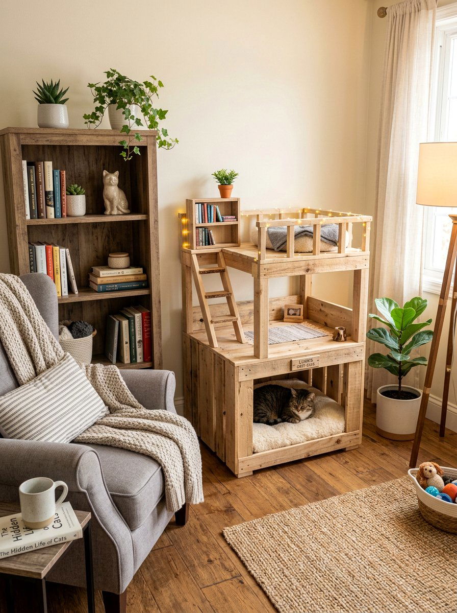 Item10 - 25 pallet cat house ideas