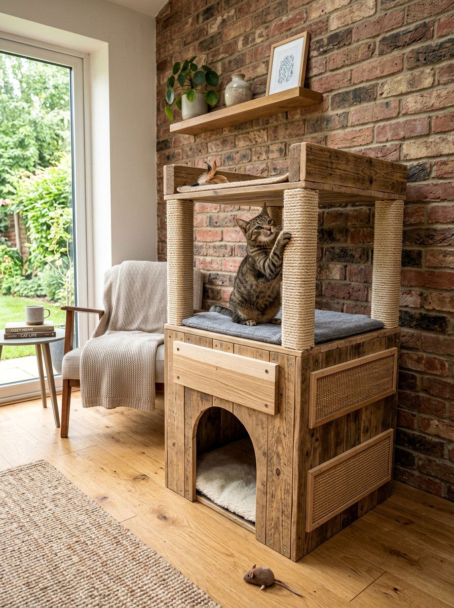 Item11 - 25 pallet cat house ideas