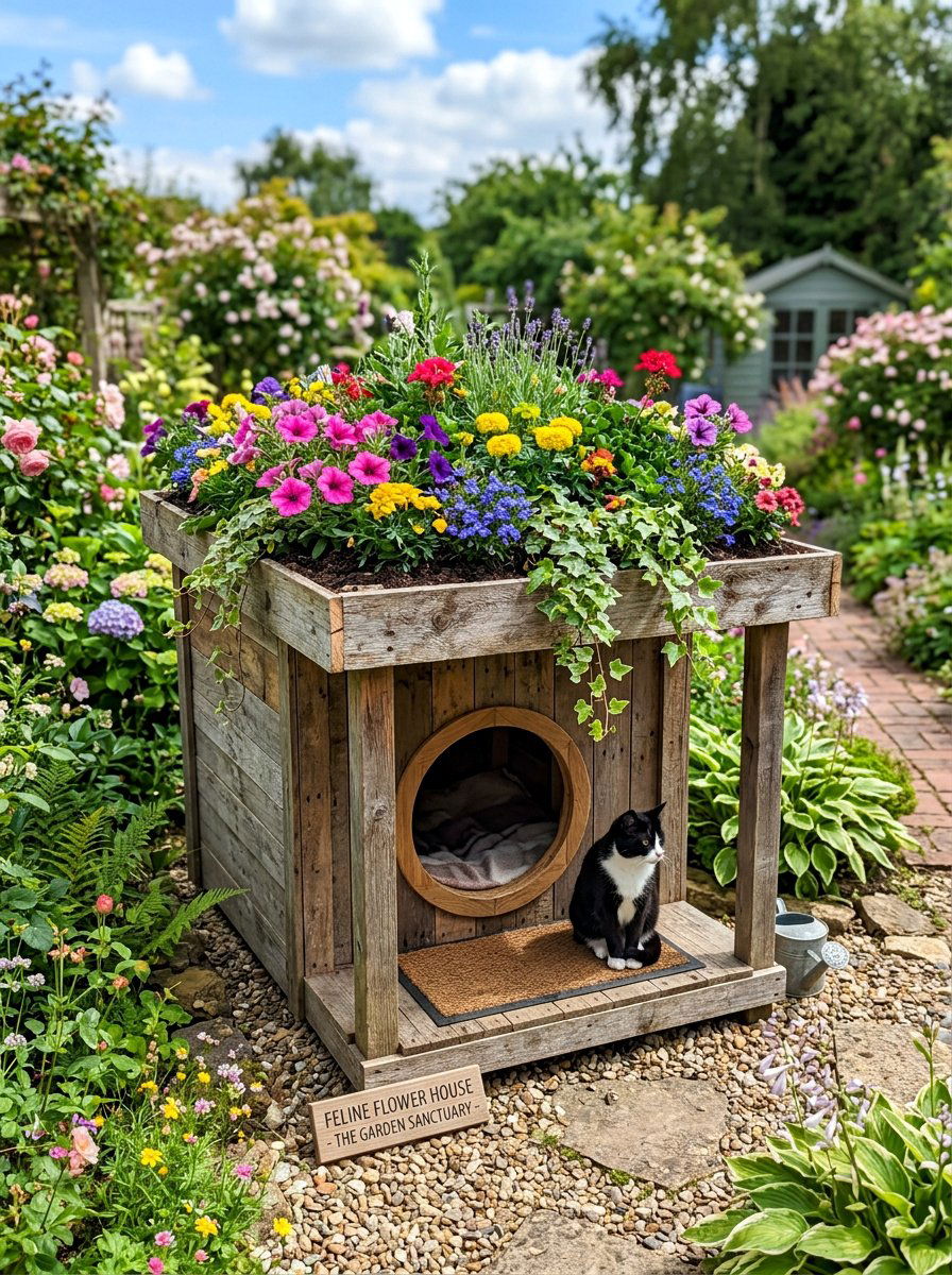 Item13 - 25 pallet cat house ideas