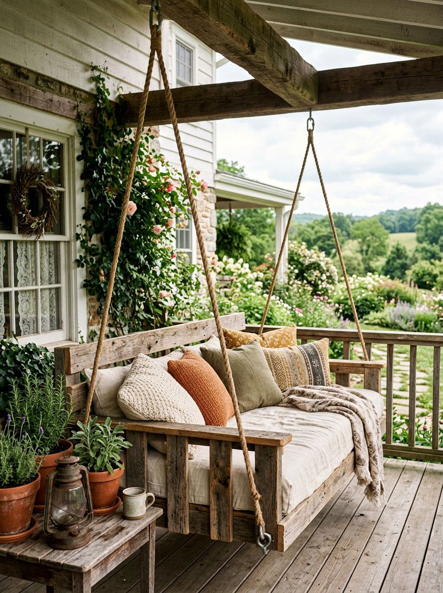 Item14 - 25 Pallet swing bed ideas