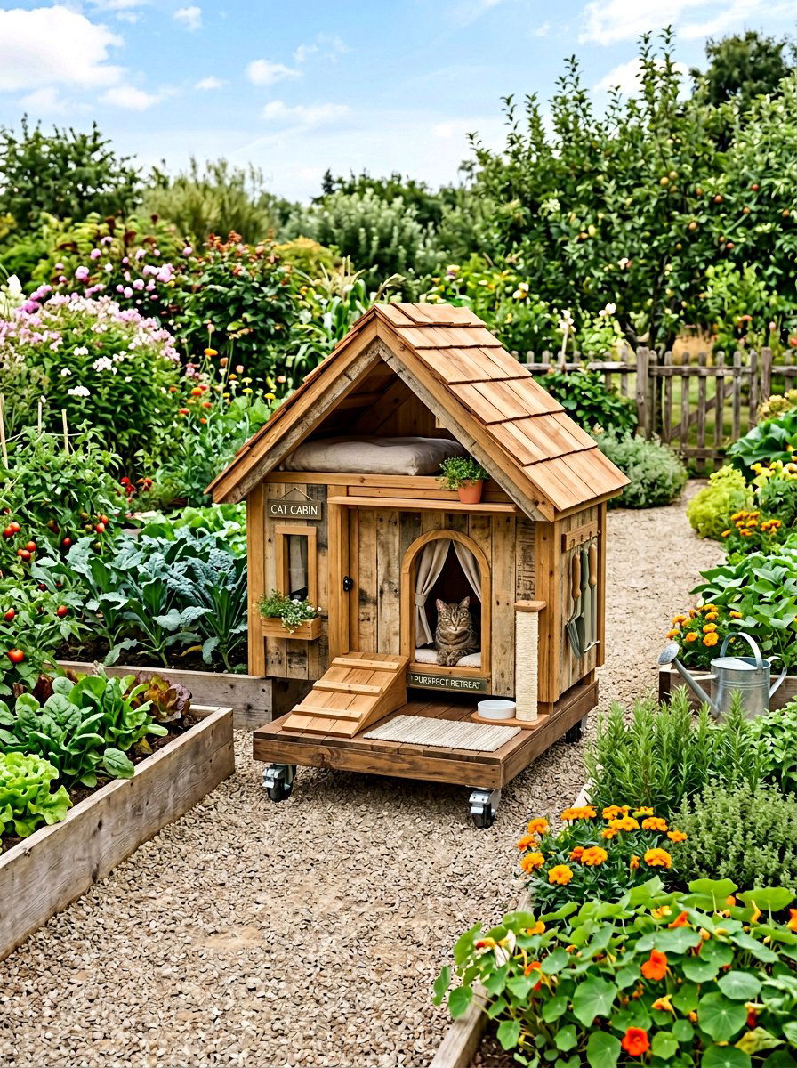 Item15 - 25 pallet cat house ideas
