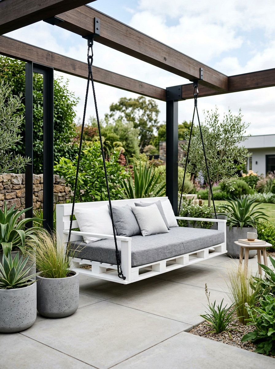 25 Relaxing Pallet Swing Bed Ideas for Ultimate Comfort