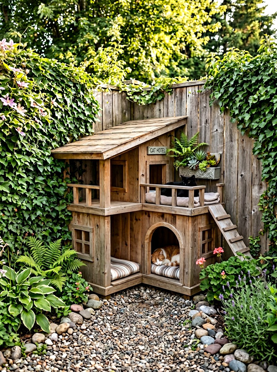 Item16 - 25 pallet cat house ideas