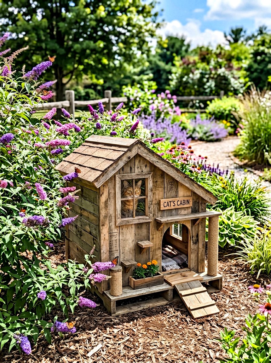 Item17 - 25 pallet cat house ideas