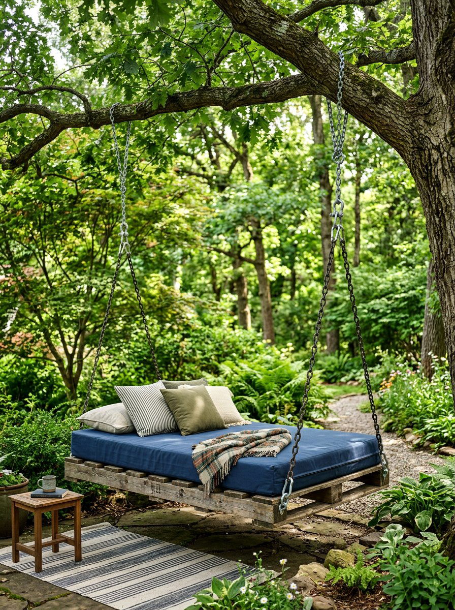 Item18 - 25 Pallet swing bed ideas
