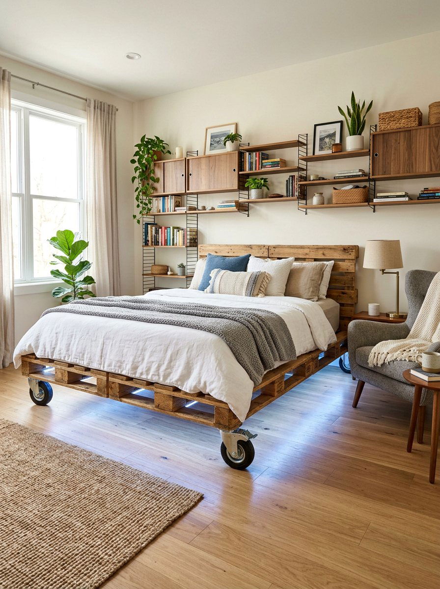 25 Pallet Bed Ideas With Lights DIY Projects for All