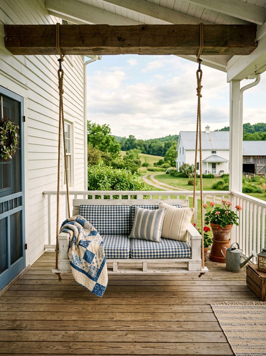 Item21 - 25 Pallet swing bed ideas