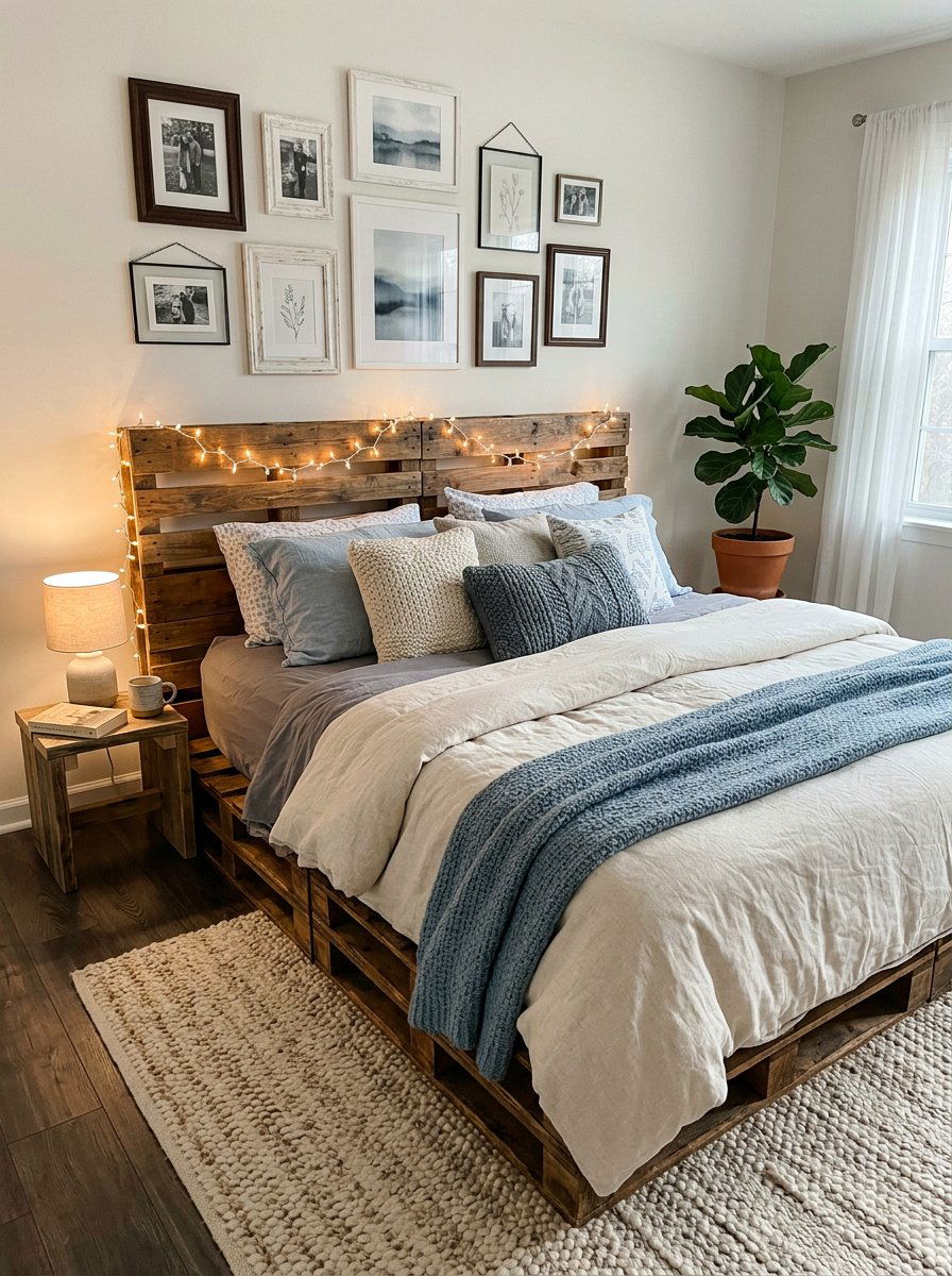 Item26 - 25 Industrial pallet bed ideas