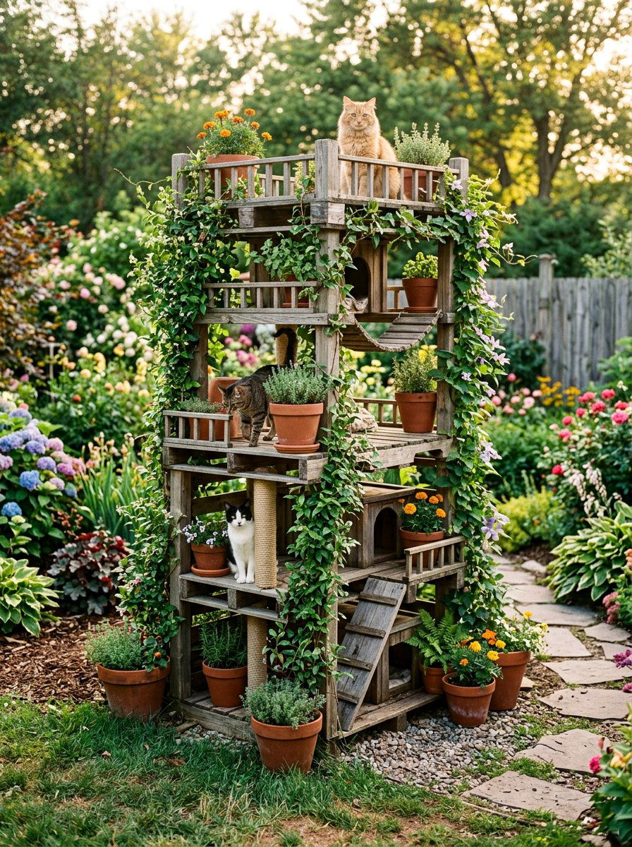 Item3 - 25 pallet cat house ideas