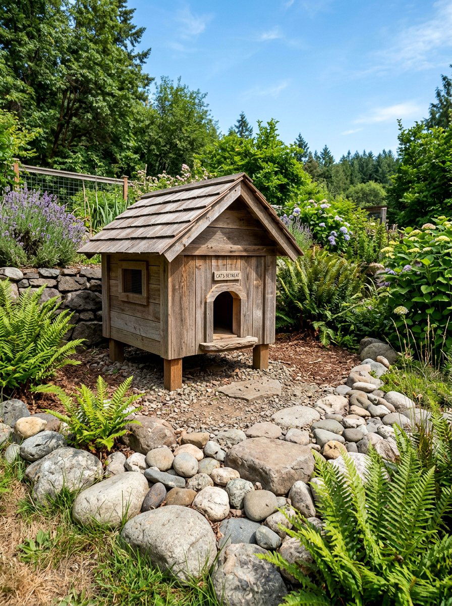 Item4 - 25 pallet cat house ideas