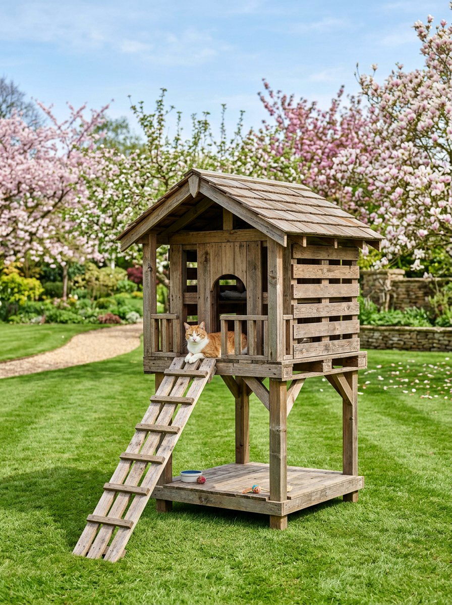 Item7 - 25 pallet cat house ideas