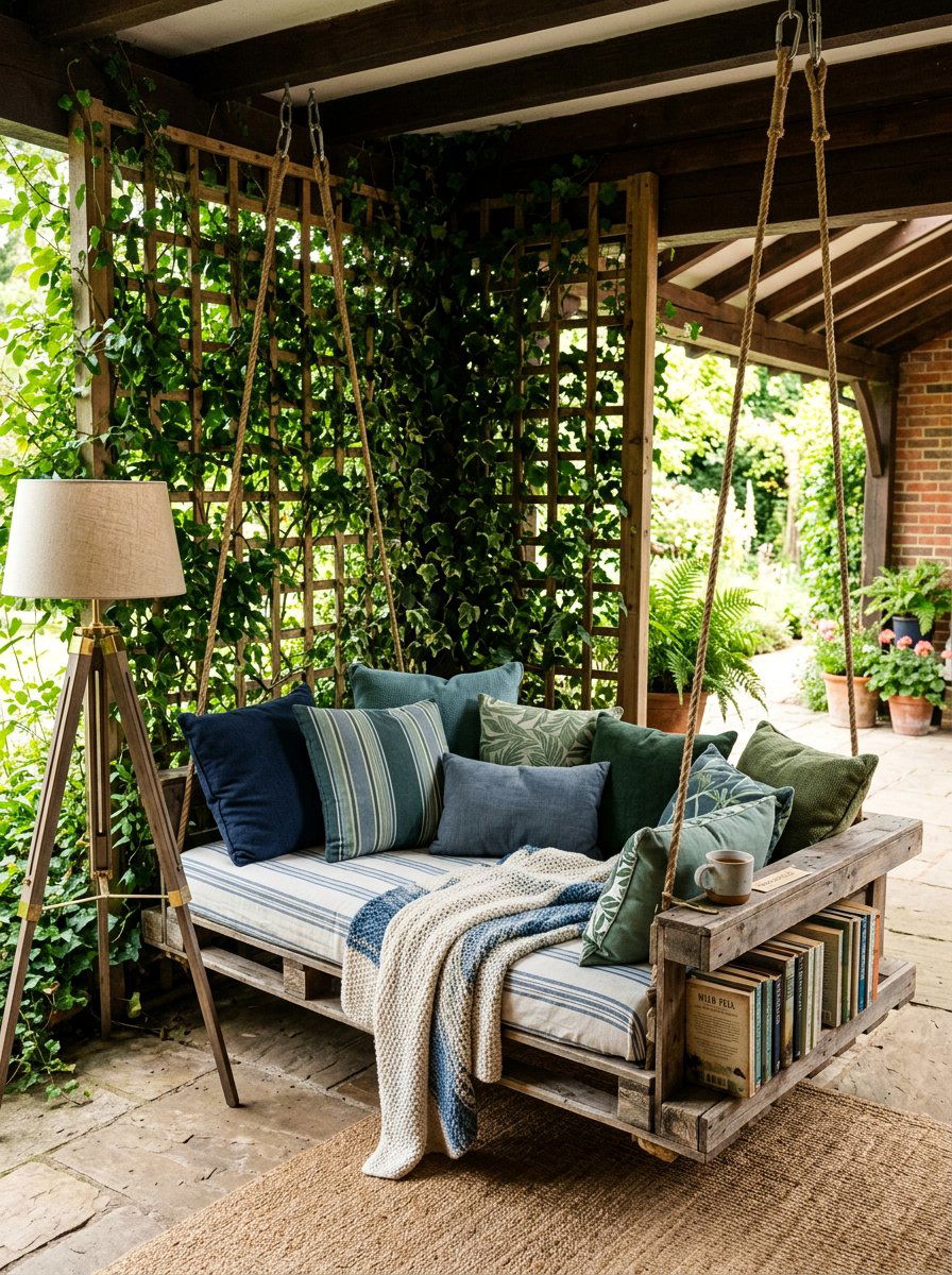 Item7 - 25 Pallet swing bed ideas