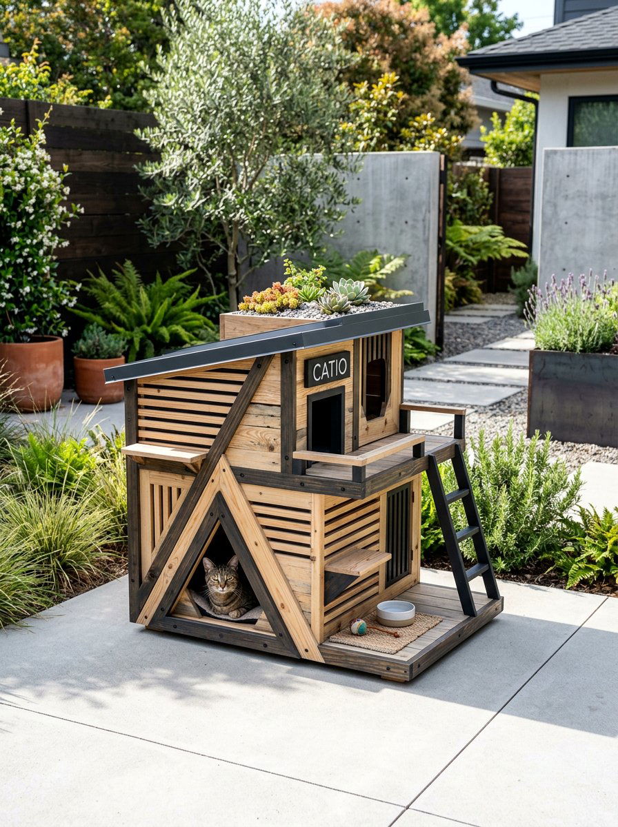 Item8 - 25 pallet cat house ideas