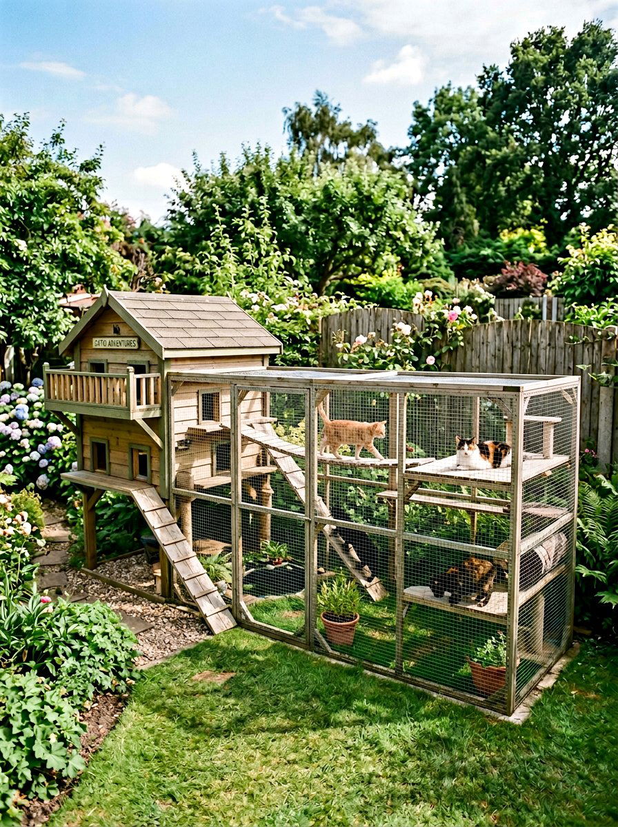 Item9 - 25 pallet cat house ideas