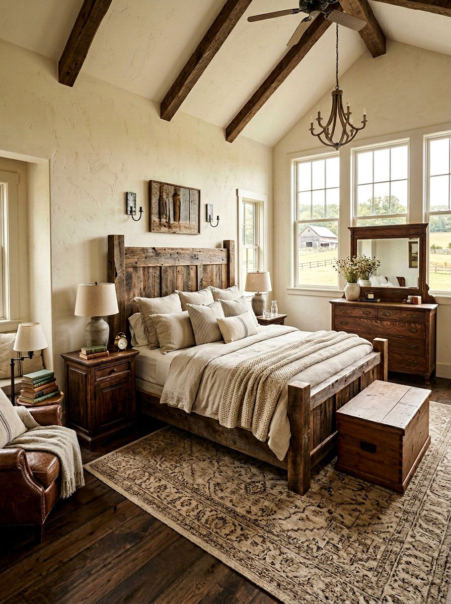 King Size Pallet Bed - 25 Farmhouse pallet bed ideas