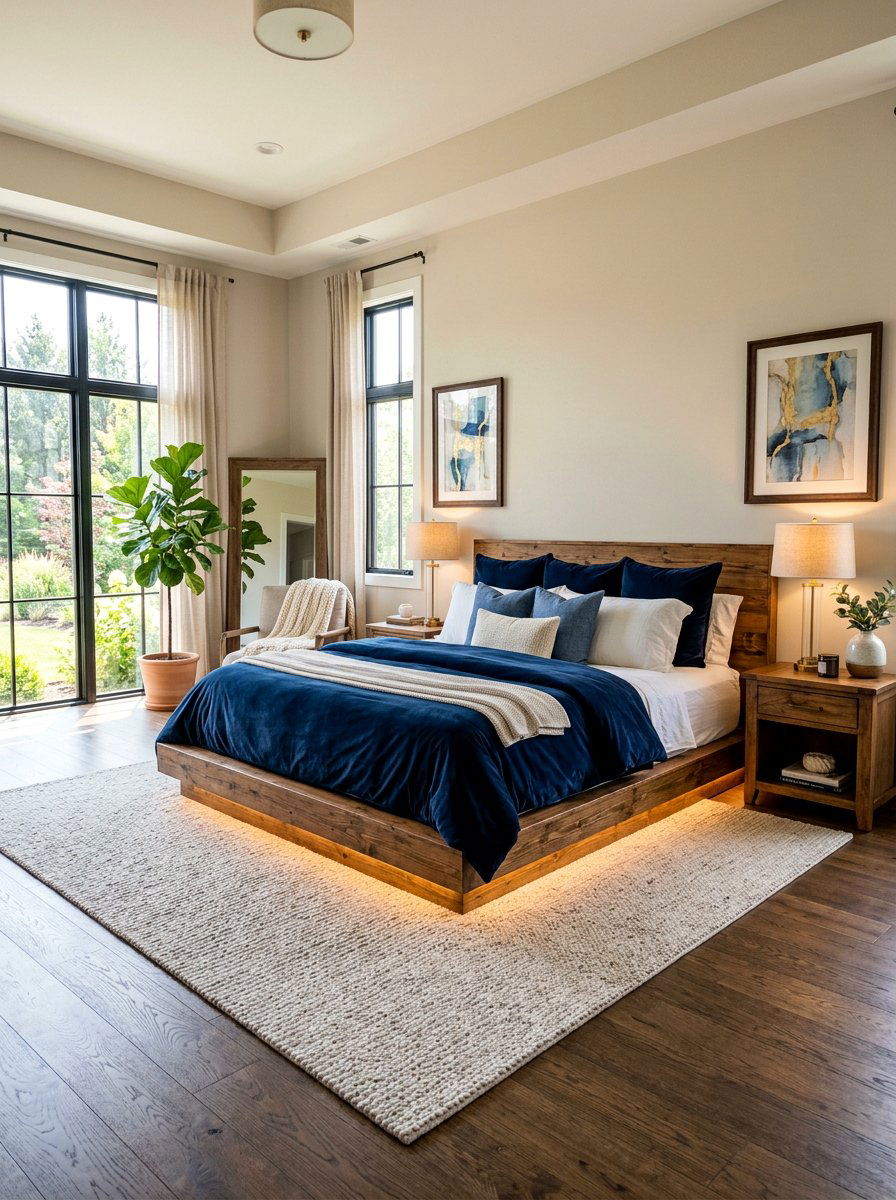 King size pallet bed frame - 25 Pallet bed ideas for master bedroom