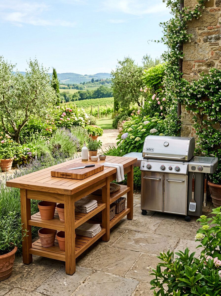 Kitchen Prep Bar - 25 Pallet Outdoor Bar Ideas