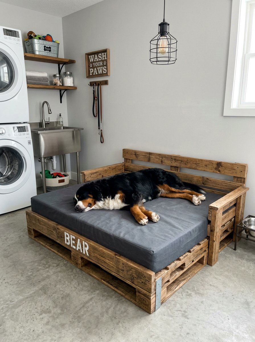 Large Dog Pallet Bed - 25 pallet bed for dogs
