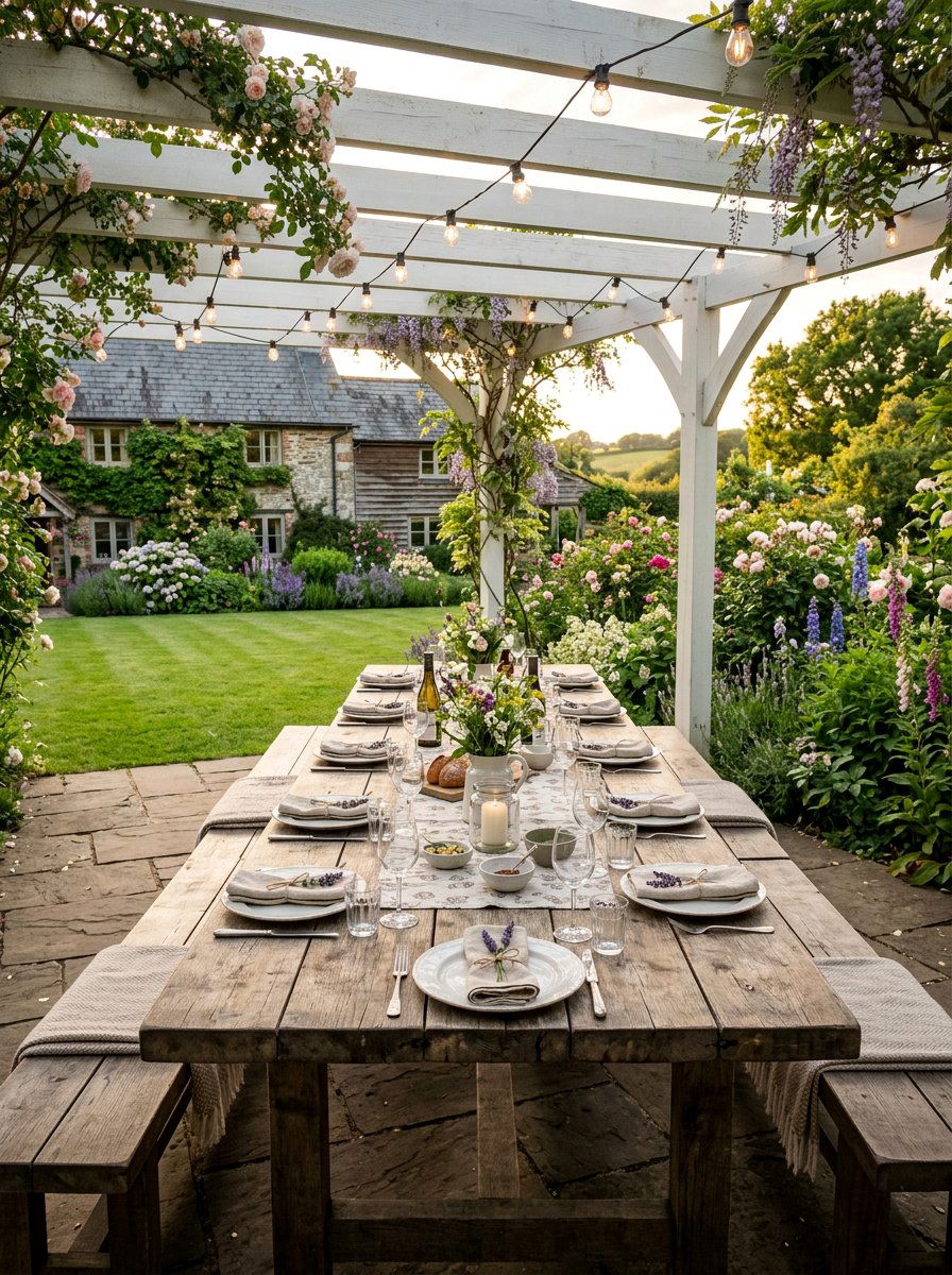 Large farmhouse pallet picnic table - 25 Pallet Picnic Table Ideas