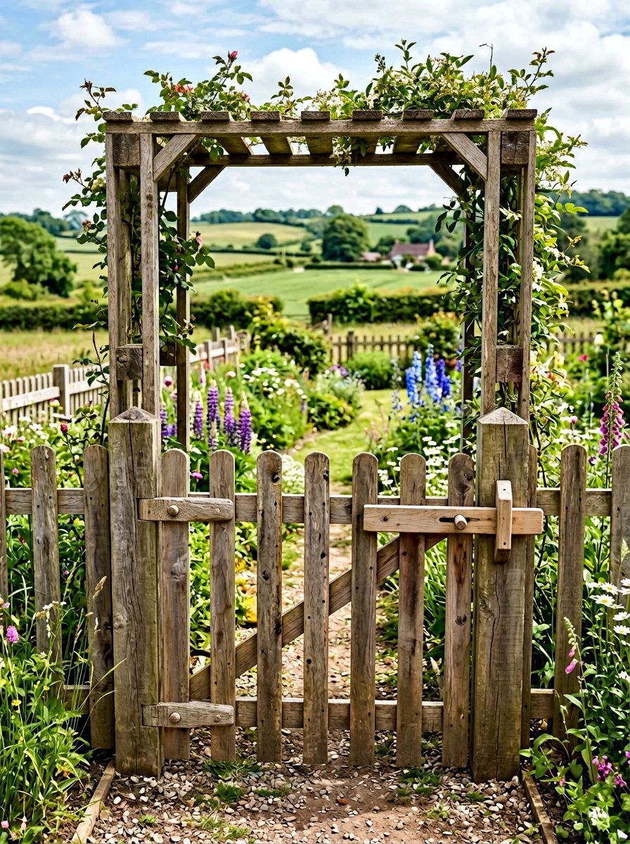 Low Cost Pallet Garden Gate - 25 Pallet Arbor for Garden Ideas