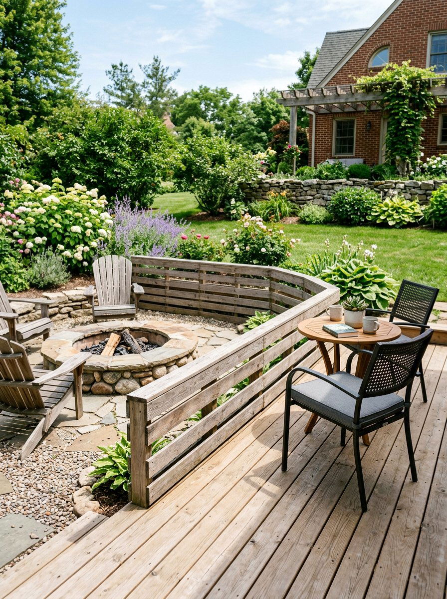 Low Height Pallet Railing - 25 Pallet Deck Railing Ideas