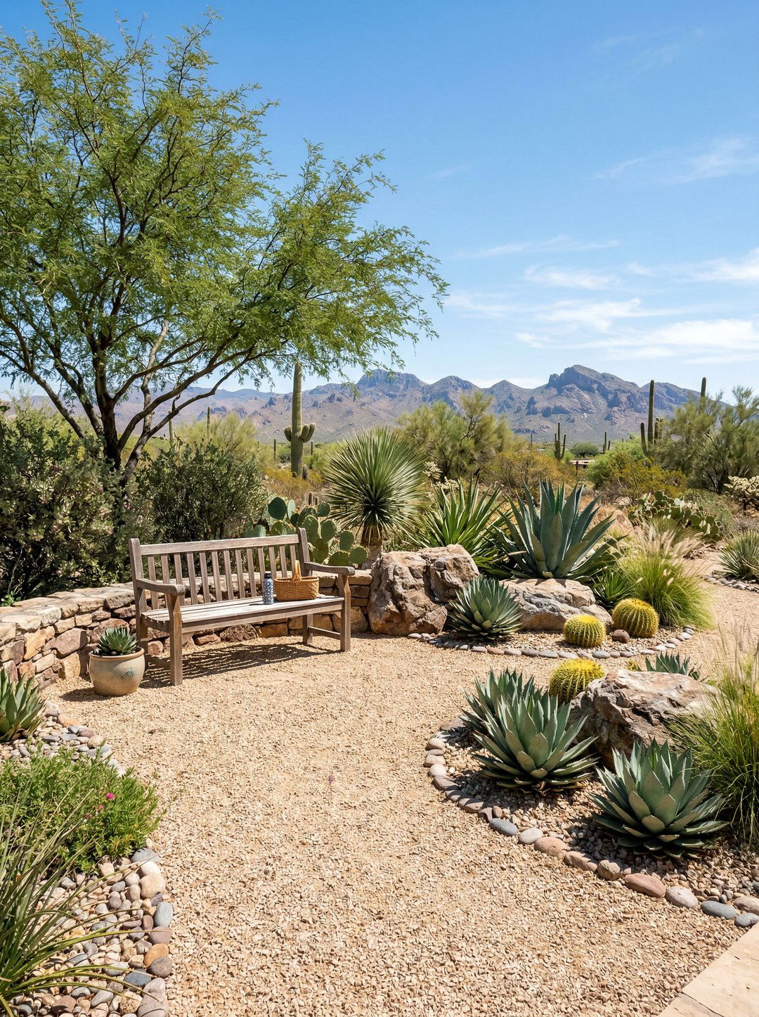 Low Maintenance Gravel Garden Nook - 25 private garden nook ideas