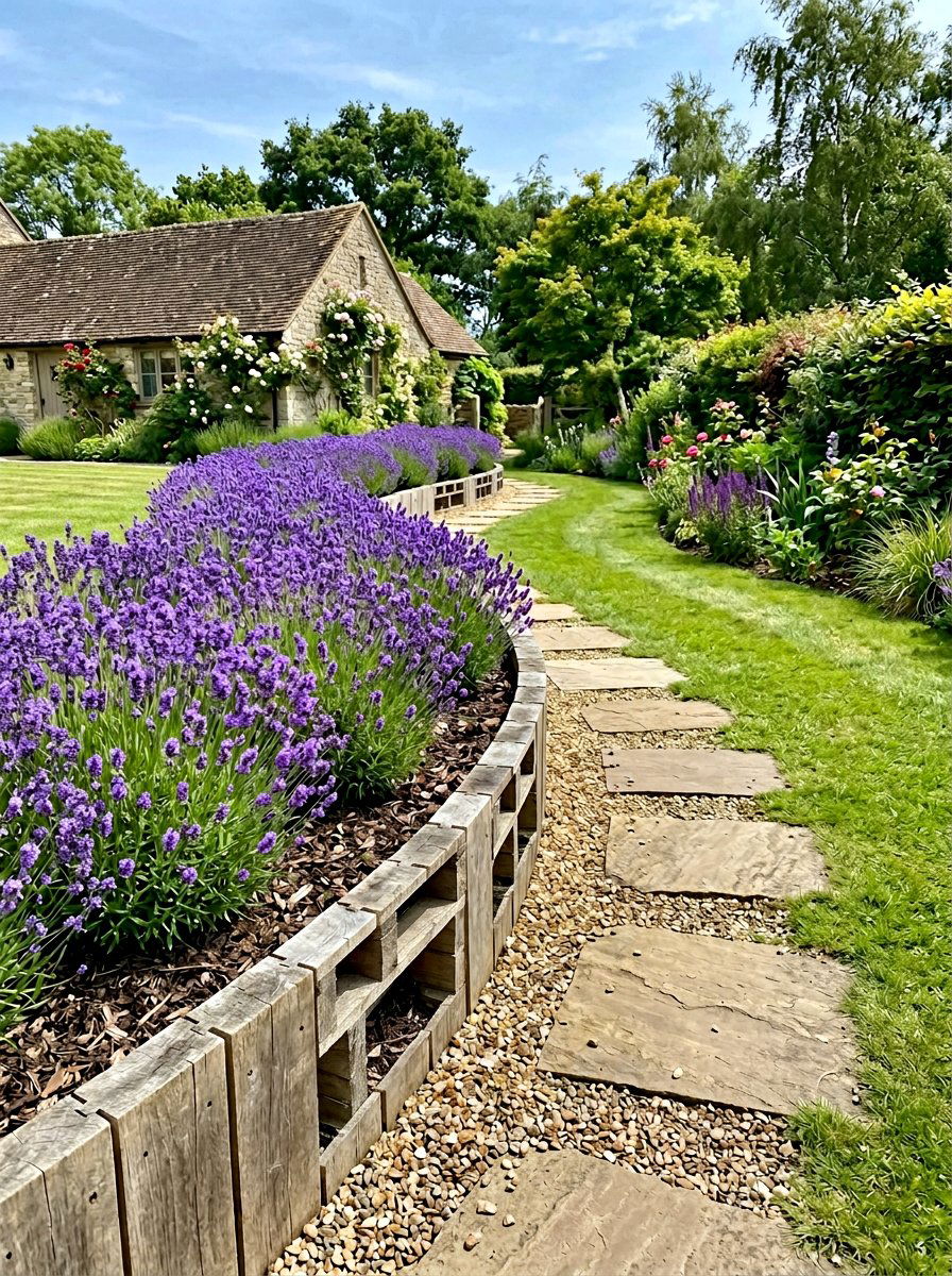 Low Pallet Garden Border - 25 Pallet Fence for Backyard Ideas